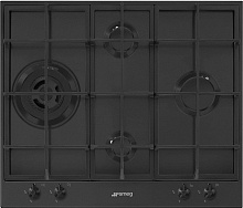 96 990 руб., Варочная панель газовая SMEG PX364LMB Чёрный матовый
