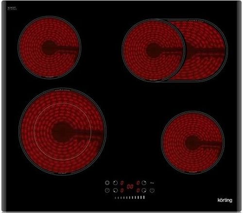 Панель варочная стеклокерамика KORTING HK 62550 B черный фото в интернет-магазине «Mebelex»