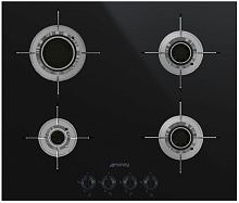 255 990 руб., Варочная панель газовая SMEG PVL664CN Черная стеклокерамика