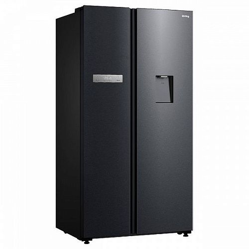 Холодильник Отдельностоящий KORTING KNFS 95780 W XN Side-By-Side, черная нержавеющая сталь фото в интернет-магазине «Mebelex»