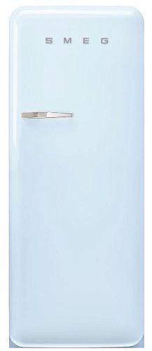 Холодильник Отдельностоящий SMEG FAB28RPB5, стиль 50-х годов, петли справа, Пастельный голубой фото в интернет-магазине «Mebelex»