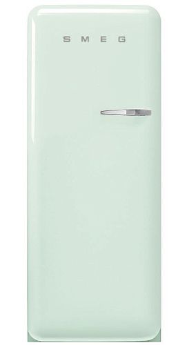 Холодильник Отдельностоящий SMEG FAB28LPG5 стиль 50-х годов, петли слева, Пастельный зеленый фото в интернет-магазине «Mebelex»