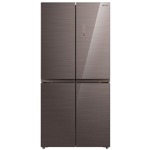 Отдельностоящий холодильник KORTING четырехдверный NOFROST коричневый KNFM 81787 GM фото в интернет-магазине «Mebelex»