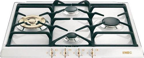 Варочная панель газовая SMEG SPR864BGH Белый фото в интернет-магазине «Mebelex»