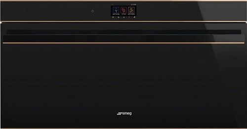 Духовой шкаф Электрический SMEG SFPR9604TNR, черное стекло, пиролитическая очистка фото в интернет-магазине «Mebelex»