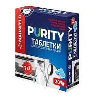 619 руб., Таблетки для посудомоечных машин all in 1 Purity by MAUNFELD MDT30PH (30 шт. в упаковке)