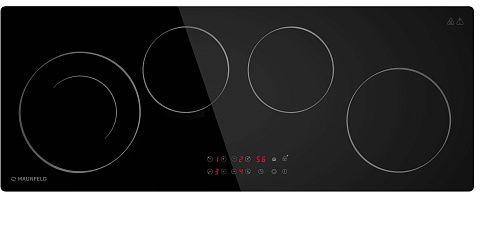 Варочная панель стеклокерамическая MAUNFELD CVCE904DLBK черное стекло фото в интернет-магазине «Mebelex»