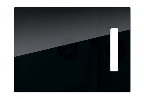 Разделочная доска большая для мойки Horizont 60 D  537x394x4 черное стекло фото в интернет-магазине «Mebelex»