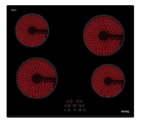 Варочная панель Электрическая KORTING HK 60044 B, черный фото в интернет-магазине «Mebelex»