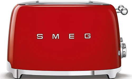 Тостер на 4 ломтика SMEG TSF03RDEU, красный фото в интернет-магазине «Mebelex»
