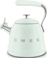 14 490 руб., Чайник со свистком SMEG WKF01PG, пастельный зелёный