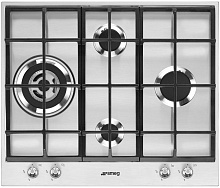 74 890 руб., Варочная панель газовая SMEG PX164L Нержавеющая сталь