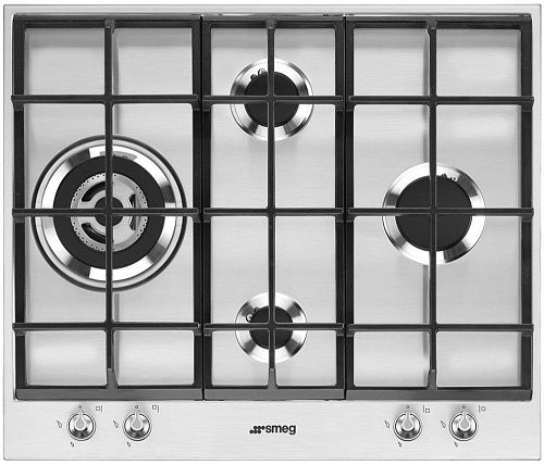 Варочная панель газовая SMEG PX164L Нержавеющая сталь фото в интернет-магазине «Mebelex»