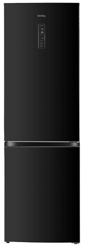 Холодильник Отдельностоящий Korting KNFC 62980 GN Черное стекло фото в интернет-магазине «Mebelex»