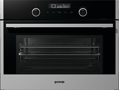Компактный духовой шкаф с функцией СВЧ Gorenje BCM547S12X