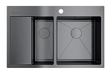 62 788 руб., Мойка кухонная OMOIKIRI Akisame 78-2 чаша справа