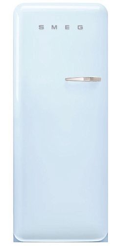 Холодильник Отдельностоящий SMEG FAB28LPB5  стиль 50-х годов, петли слева, Пастельный голубой фото в интернет-магазине «Mebelex»