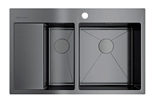 62 788 руб., Мойка кухонная OMOIKIRI Akisame 78-2 чаша справа