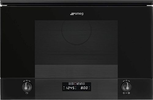 Встраиваемая микроволновая печь SMEG MP122B3, черный фото в интернет-магазине «Mebelex»