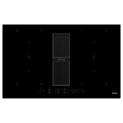 Панель варочная индукционная KORTING HIBH 84980 NB с интегрированной вытяжкой фото в интернет-магазине «Mebelex»