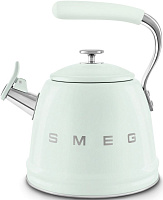 16 490 руб., Чайник со свистком SMEG WKF01PG, пастельный зелёный