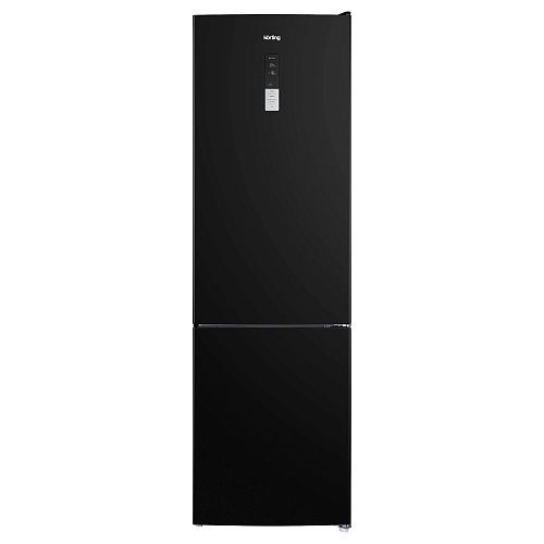 Холодильник Отдельностоящий KORTING KNFC 62370 N двухкаменый, 200 см, черный фото в интернет-магазине «Mebelex»