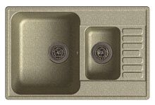 8 990 руб., Мойка кухонная кварцевая LEX St. Moritz 740