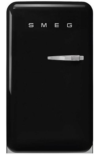 Холодильник Отдельностоящий SMEG FAB10LBL5 стиль 50-х годов, петли слева, Черный фото в интернет-магазине «Mebelex»