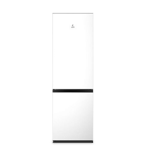 Отдельностоящий двухкамерный холодильник LEX RFS 205 DF WH белый фото в интернет-магазине «Mebelex»