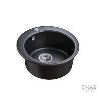 10 290 руб., Мойка кухонная кварцевая EMAR EMQ-1475.C Морион