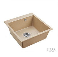 14 490 руб., Мойка кухонная кварцевая EMAR EMQ-1510.Q Сардоникс