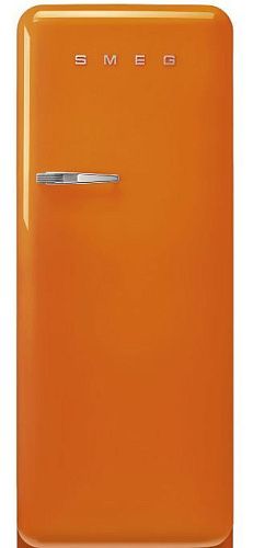 Холодильник Отдельностоящий SMEG FAB28ROR5, стиль 50-х годов, петли справа, Оранжевый фото в интернет-магазине «Mebelex»