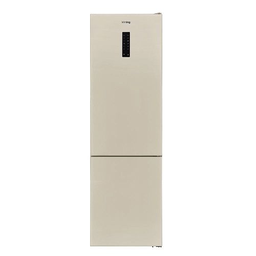 Отдельностоящий холодильник KORTING KNFC 62010 B бежевый фото в интернет-магазине «Mebelex»