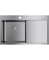 59 388 руб., Мойка кухонная OMOIKIRI Akisame 86-IN-L чаша слева