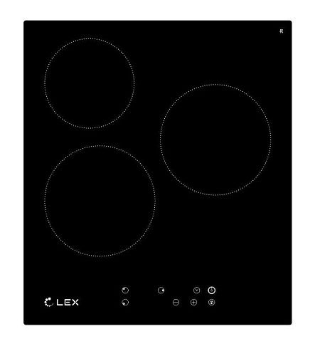 Стеклокерамическая панель LEX EVH 430 BL (черное стекло) фото в интернет-магазине «Mebelex»