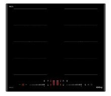 55 990 руб., Варочная панель Индукционная KORTING HIB 68900 B iMove, черное стекло