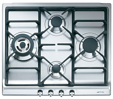 49 290 руб., Варочная панель газовая SMEG SER60SGH3 Нержавеющая сталь