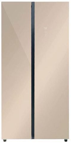 Холодильник двухкамерный Отдельностоящий LEX LSB520GlGID золотистый/стекло фото в интернет-магазине «Mebelex»