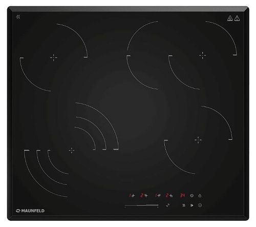 Панель варочная стеклокерамическая MAUNFELD CVCE594SSMDBK LUX, Черный фото в интернет-магазине «Mebelex»