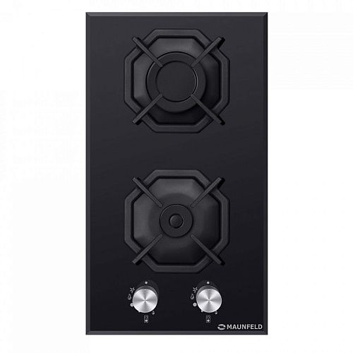 Газовая панель MAUNFELD EGHG.32.2CB/G черное стекло фото в интернет-магазине «Mebelex»