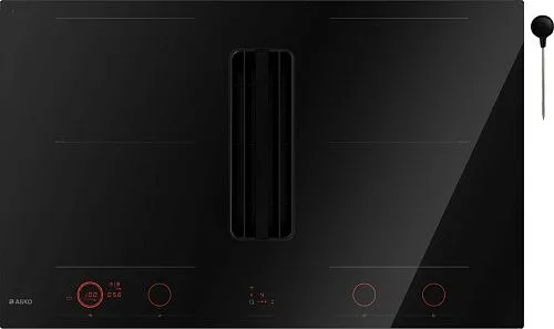 Варочная панель индукционная со встроенной вытяжкой ASKO HIHD854GF Черный фото в интернет-магазине «Mebelex»