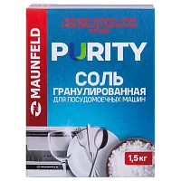 202 руб., Соль для посудомоечных машин MAUNFELD Purity MDS1500G (1500 г)