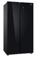 164 990 руб., Холодильник Side-By-Side Отдельностоящий Korting KNFS 93535 GN Черное стекло