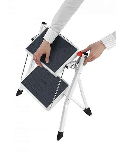 Стремянка складная Hailo Mini белый\темно-серый фото в интернет-магазине «Mebelex»