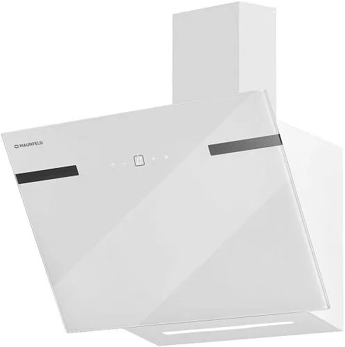 Вытяжка кухонная наклонная MAUNFELD Amber 60 Glass белый фото в интернет-магазине «Mebelex»