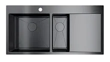 69 790 руб., Мойка кухонная OMOIKIRI Akisame 100-2 чаша слева