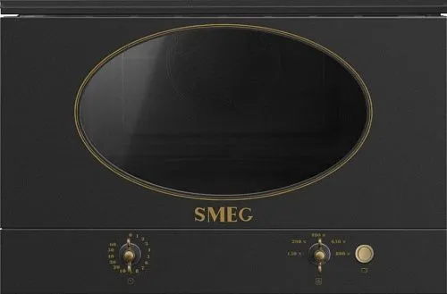 Встраиваемая микроволновая печь SMEG MP822NAO, антрацит фото в интернет-магазине «Mebelex»