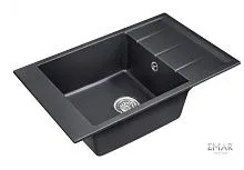 18 407 руб., Мойка кухонная кварцевая EMAR EMQ-1780.Q Морион