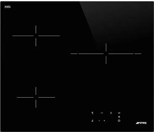 Варочная панель Стеклокерамическая SMEG SE263TD1 чёрный прямой край фото в интернет-магазине «Mebelex»