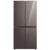 127 990 руб., Отдельностоящий холодильник KORTING четырехдверный NOFROST коричневый KNFM 81787 GM